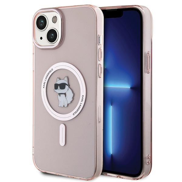 Etui Karl Lagerfeld IML Choupette MagSafe para iPhone 15 Plus - rosa