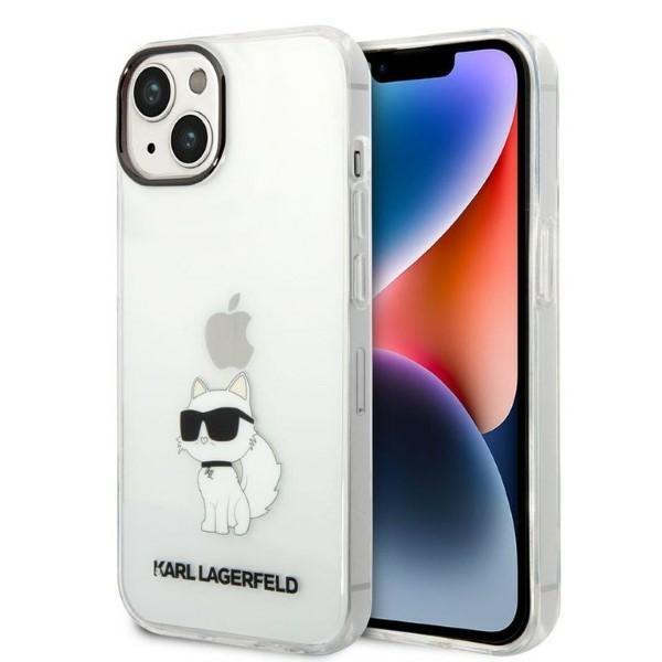 Capa Karl Lagerfeld Ikonik Choupette para iPhone 14 Plus - transparente