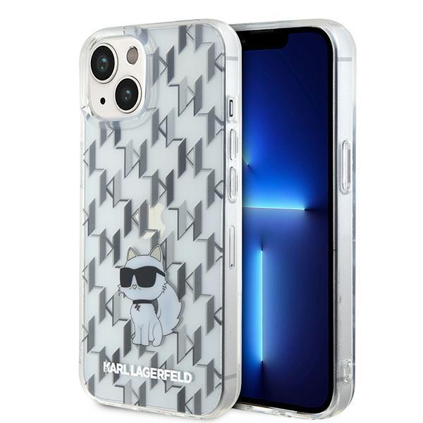 Etui Karl Lagerfeld Monogram Choupette para iPhone 15 - transparente