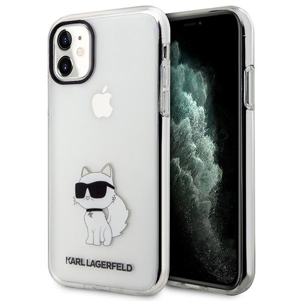 Capa Karl Lagerfeld Ikonik Choupette para iPhone 11 / Xr - transparente