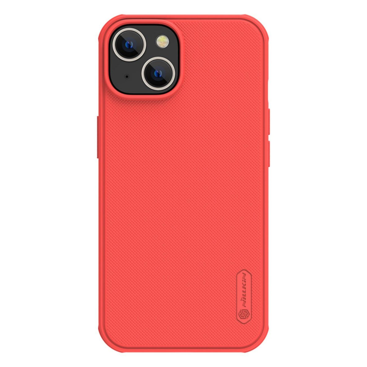 Capa Nillkin Super Frosted Shield Pro para iPhone 14 Plus, capa traseira vermelha.