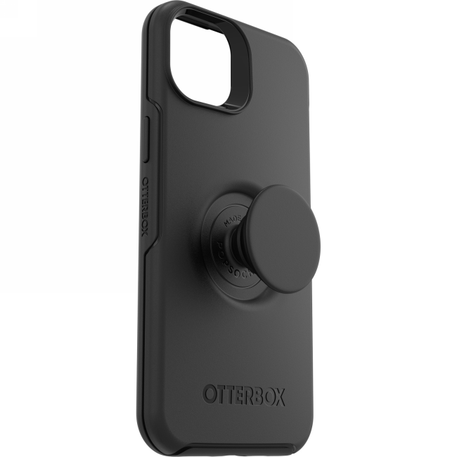 Capa OtterBox Symmetry POP para iPhone 14 Plus com PopSockets - preta