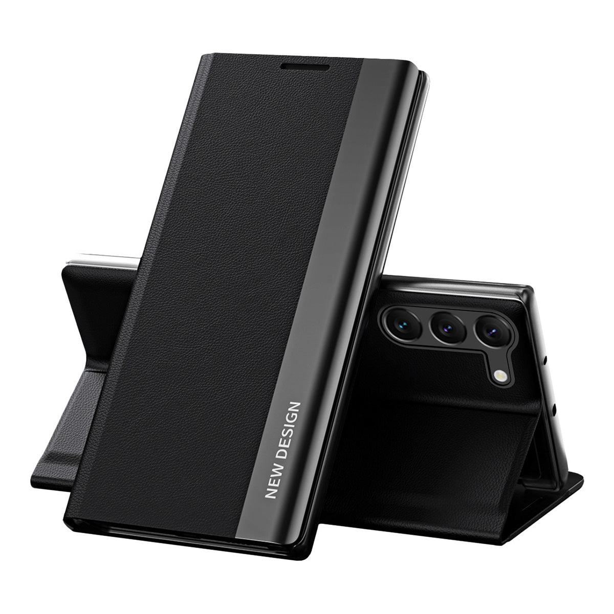 Capa Sleep Case Pro com aba suporte para Samsung Galaxy S23+ na cor preta