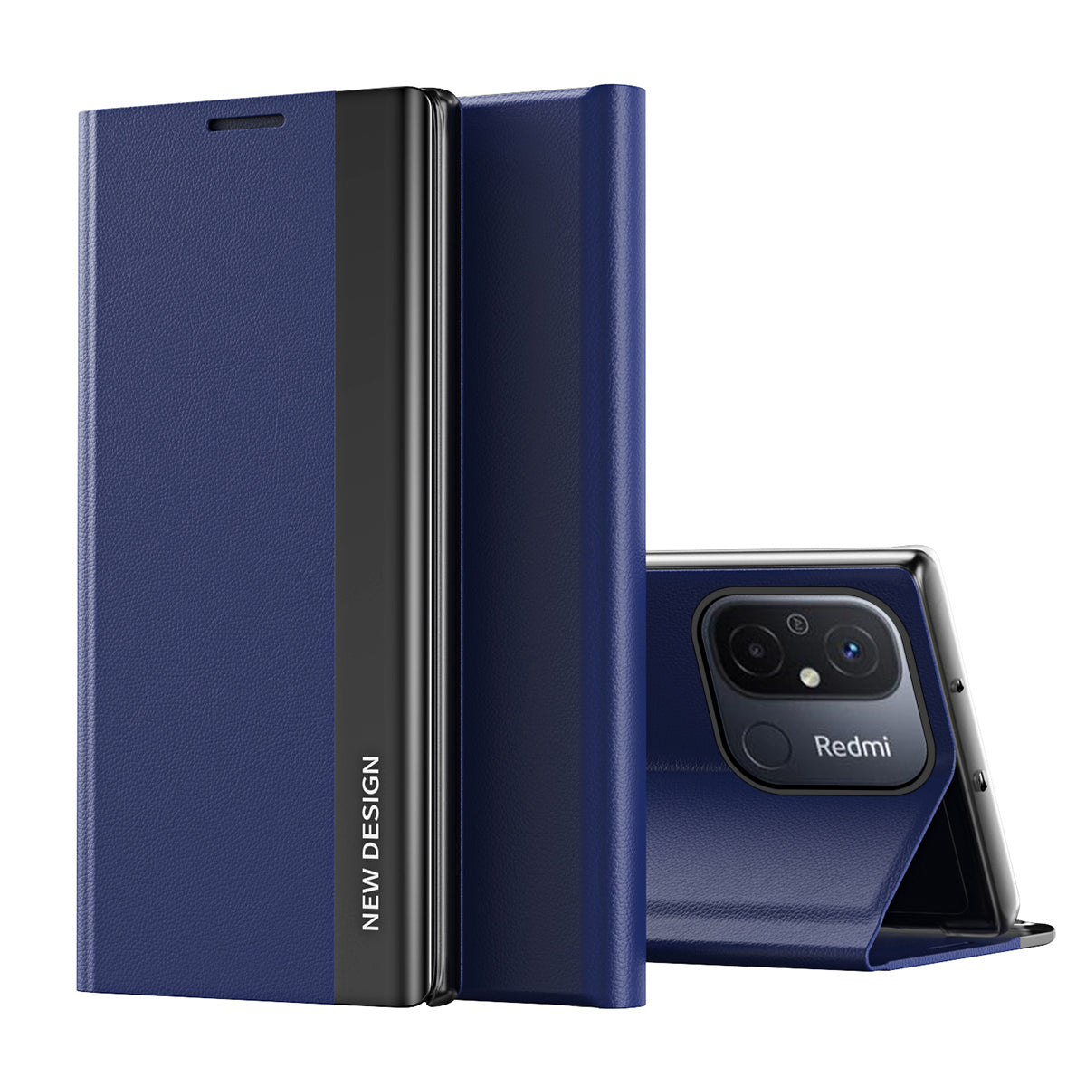 Capa Sleep Case Pro para Xiaomi Redmi Note 12 Pro+ com aba suporte na cor azul