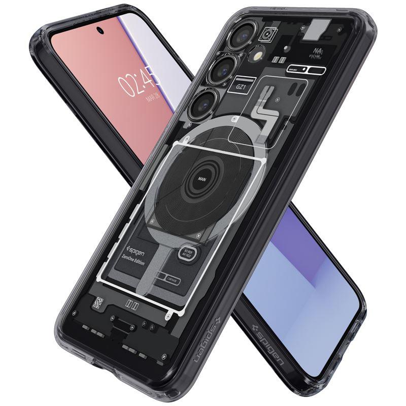 Capa Spigen Ultra Hybrid OneTap Ring com MagSafe para Samsung Galaxy S24 - transparente (padrão Zero One)