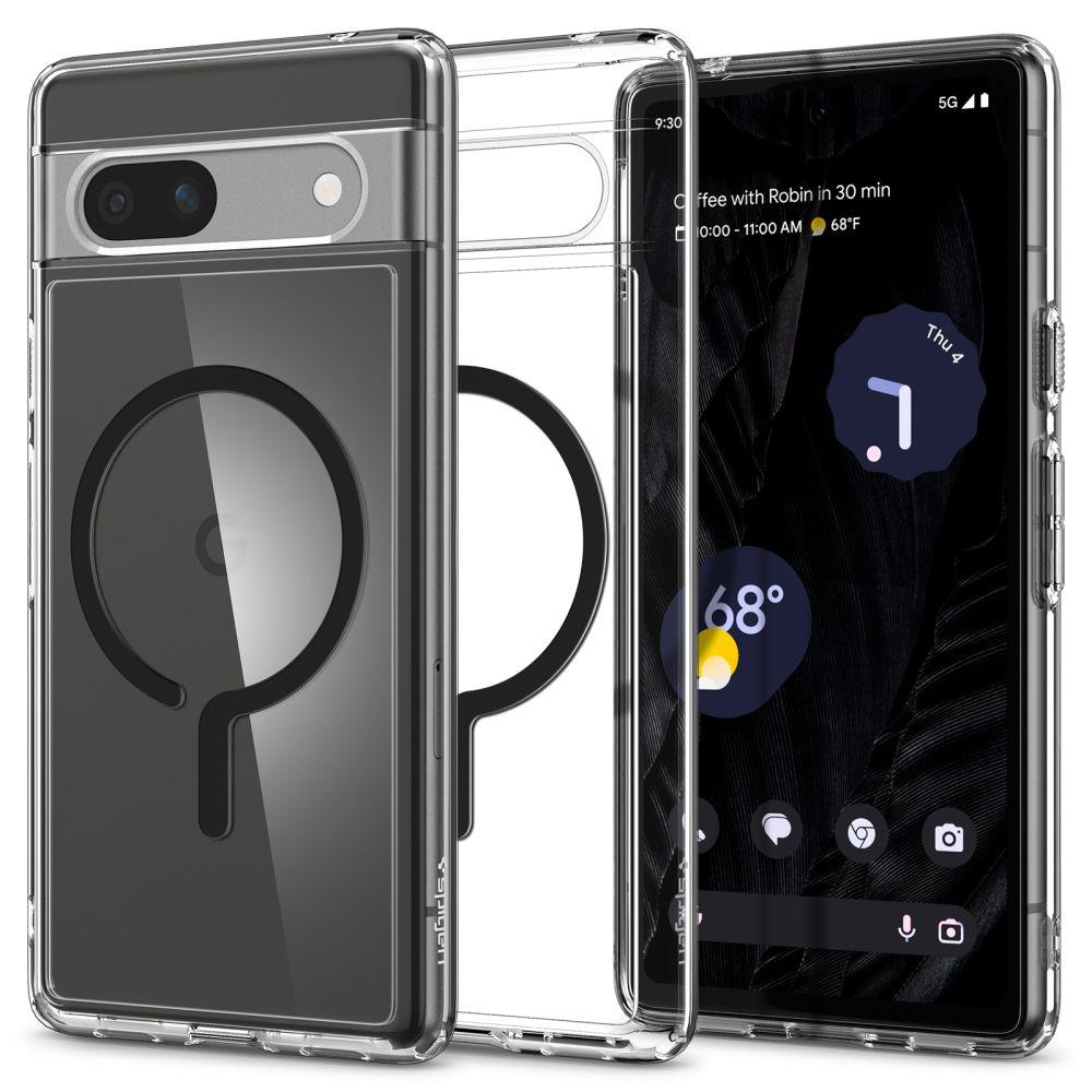 Capa Spigen Ultra Hybrid OneTap Ring com MagSafe para Google Pixel 7A - preta