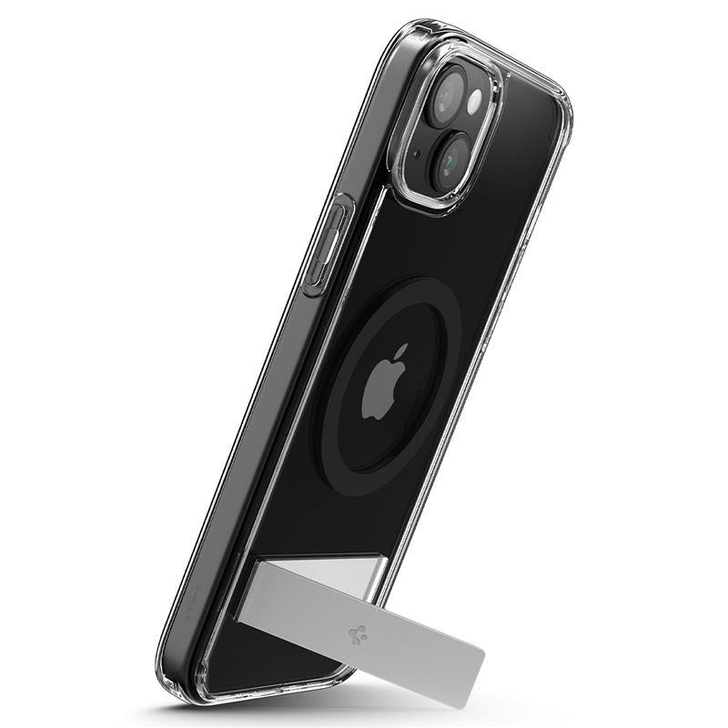 Etui Spigen Ultra Hybrid S MagSafe com suporte para iPhone 15 - preto