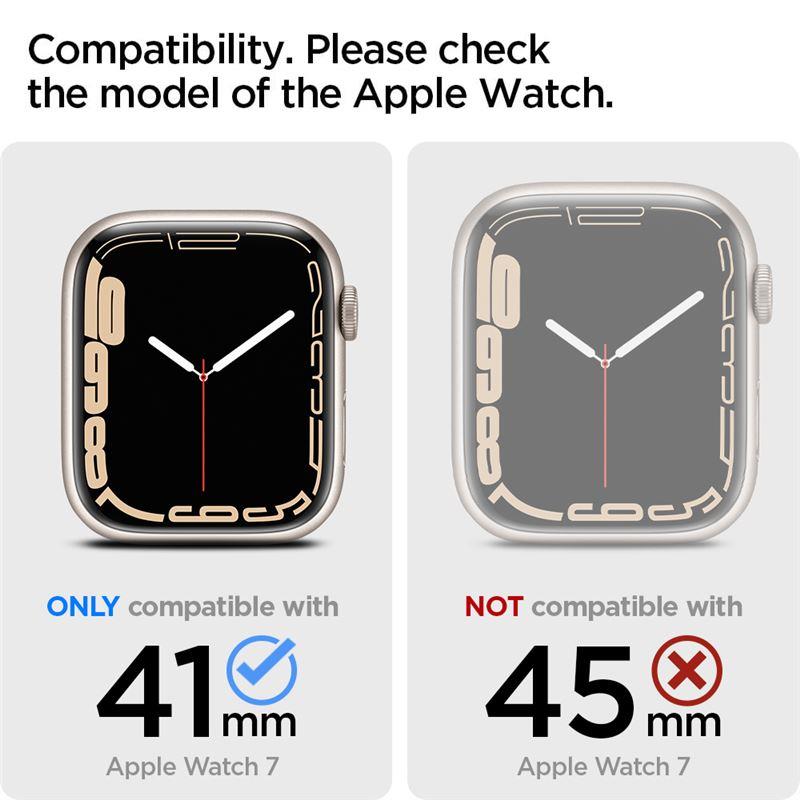 Capa Spigen Ultra Hybrid para Apple Watch 7 / 8 / 9 (41 mm) - transparente