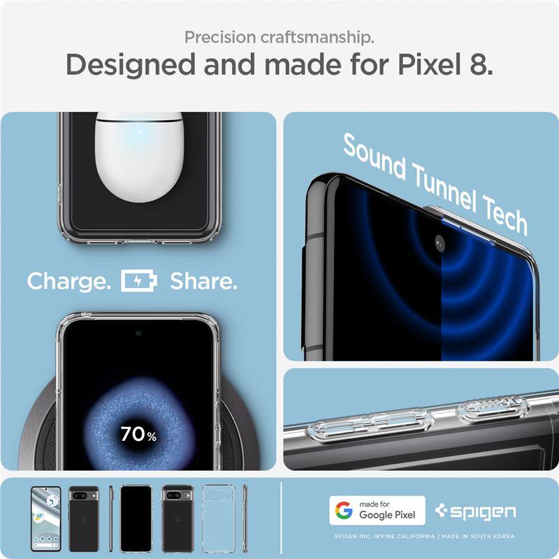 Capa Spigen Ultra Hybrid para Google Pixel 8 - transparente