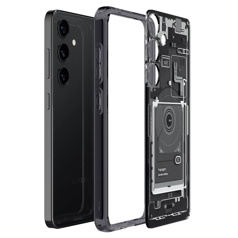 Capa Spigen Ultra Hybrid para Samsung Galaxy S24 - cinza escuro (padrão Zero One)