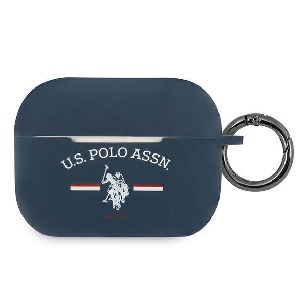Etui U.S. Polo Assn. Coleção Silicone para AirPods Pro - na cor azul-marinho