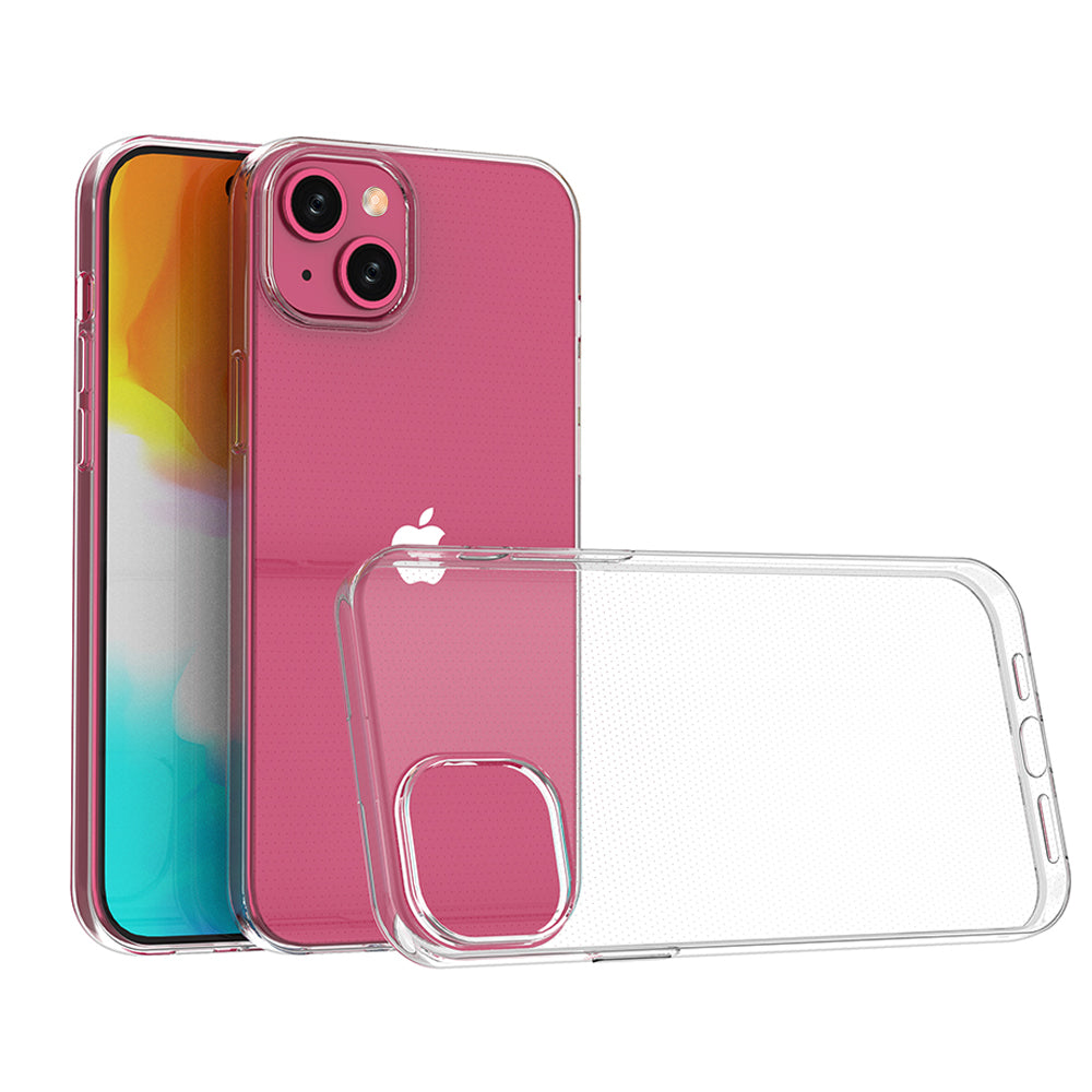 Capa para iPhone 15 Plus da série Ultra Clear na cor transparente.