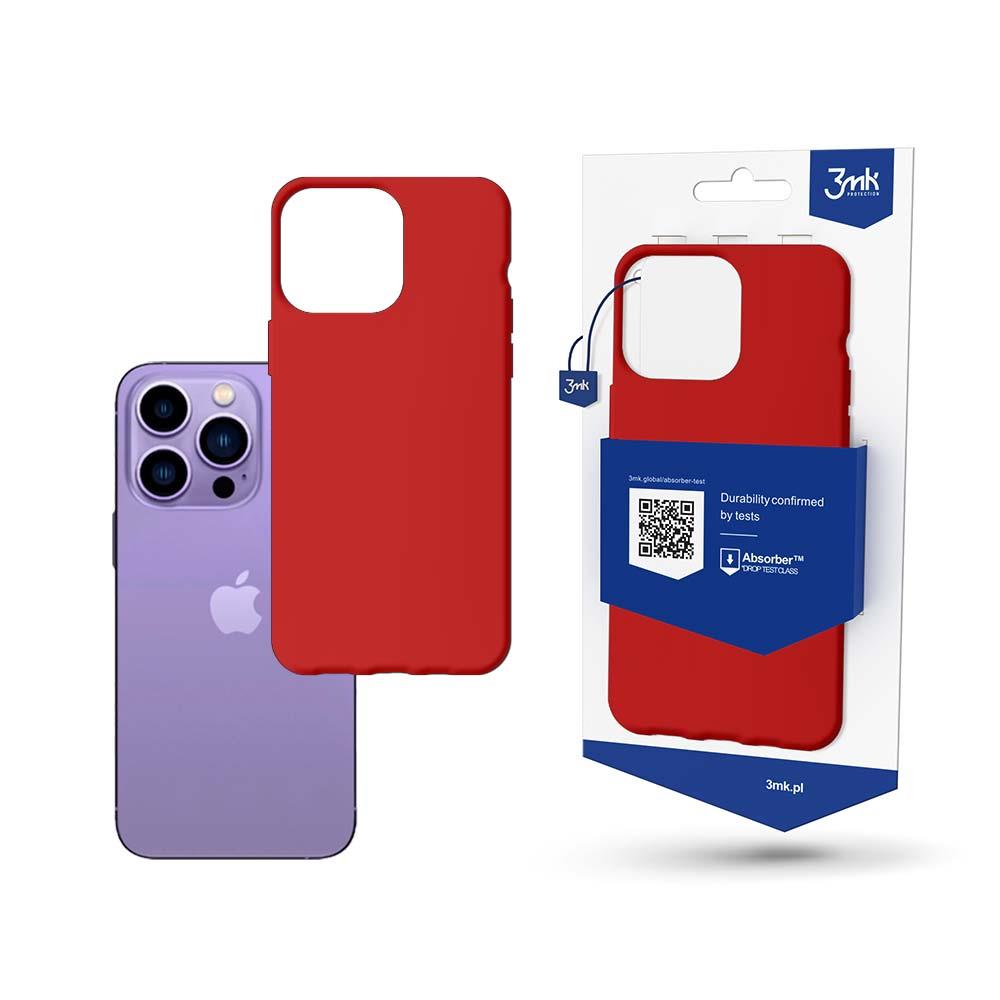 Capa 3mk Matt Case para iPhone 14 Pro - vermelha