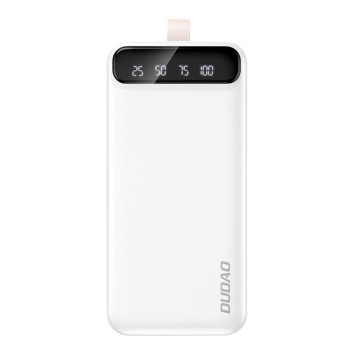 Dudao K8S+ Powerbank 10W 30000mAh 2x USB-A com luz LED - branco