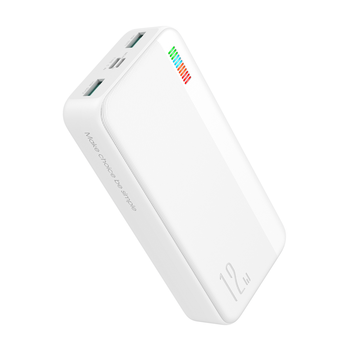 Powerbank Joyroom 20000mAh Série Dazzling 12W branco (JR-T017)