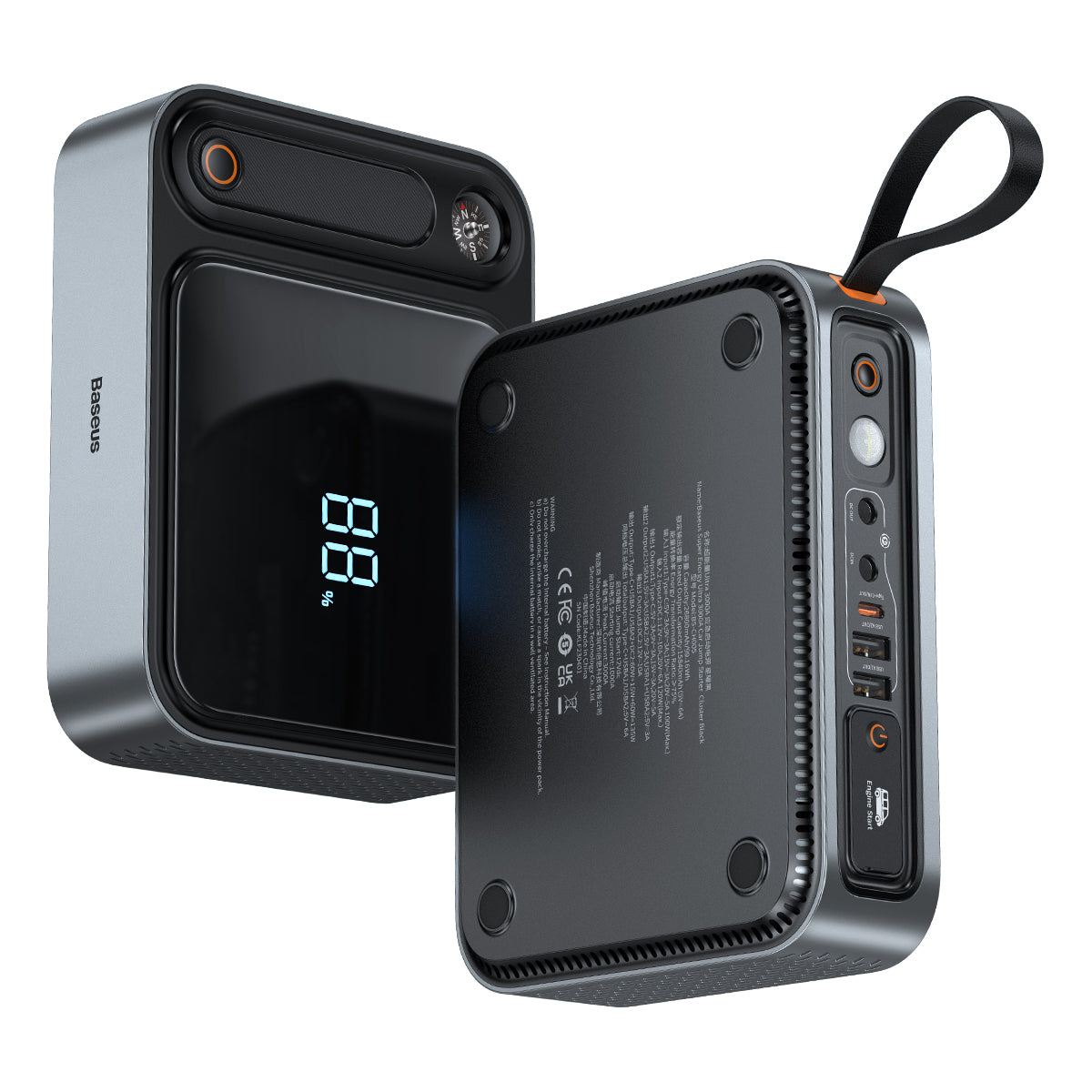 Powerbank Jump Starter para carro 3000A Baseus Super Energy Ultra - preto