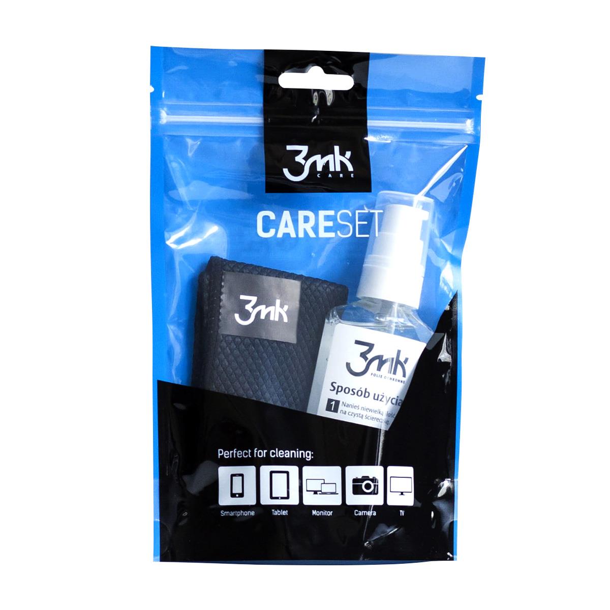 Kit 3mk CareSet gel de limpeza e pano