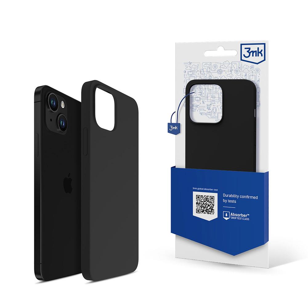 Capa de Silicone 3mk Etui para iPhone 14 Plus - preta