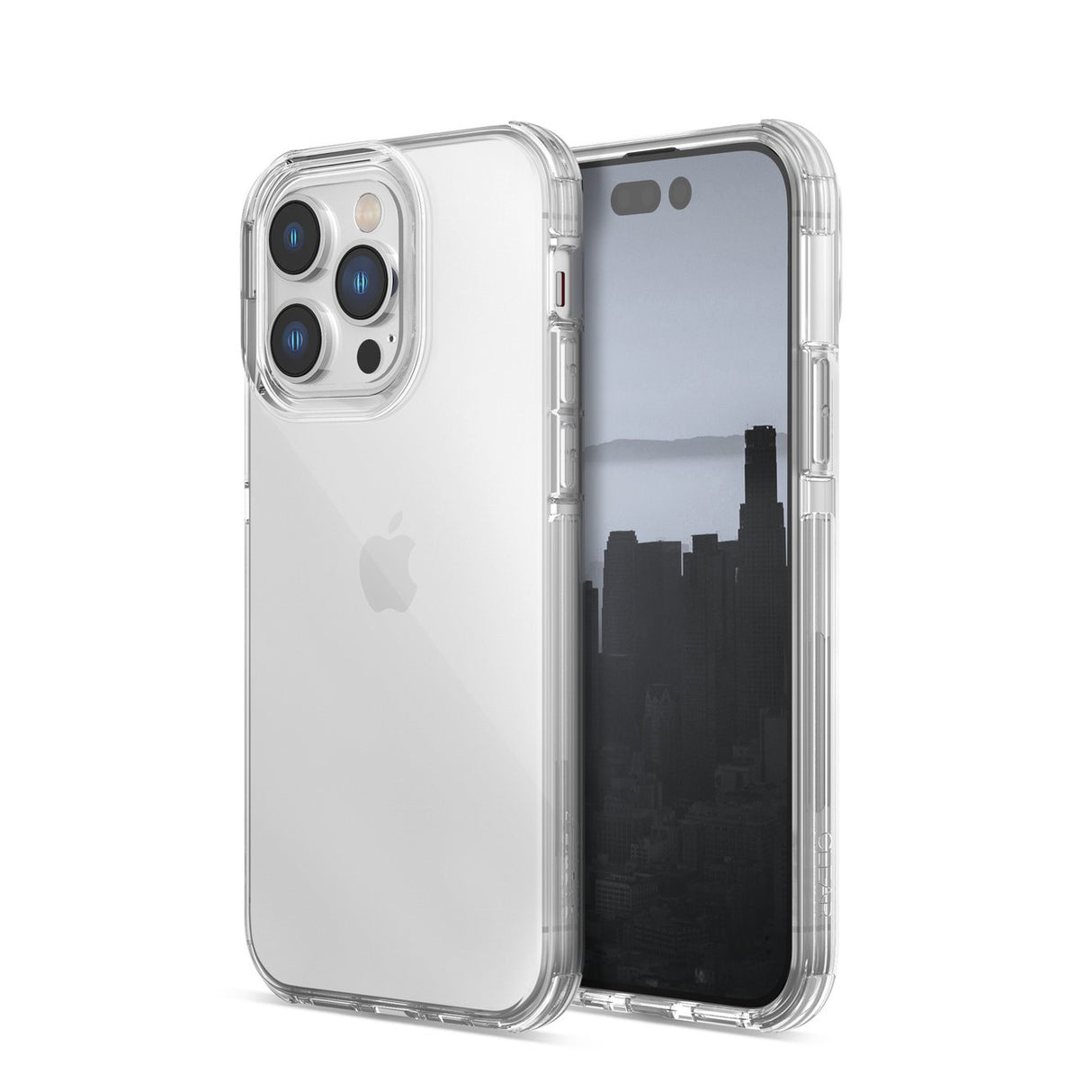 Capa transparente Raptic X-Doria para iPhone 14 Pro, estojos robustos e transparentes.