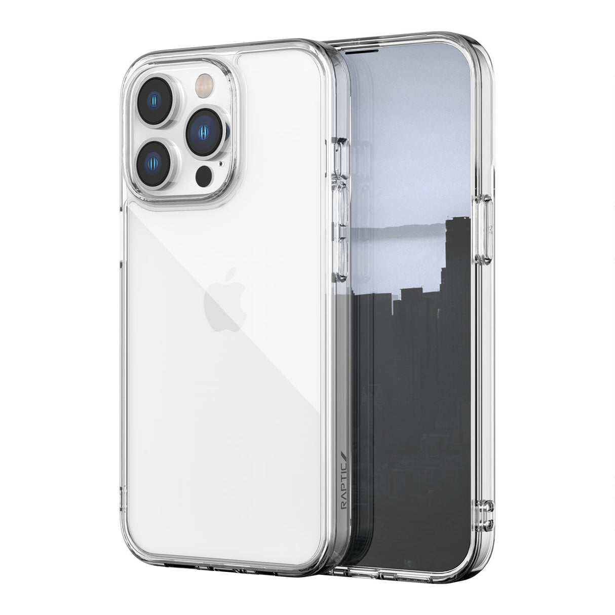 Capa Raptic X-Doria Clearvue para iPhone 14 Pro, capa traseira transparente.