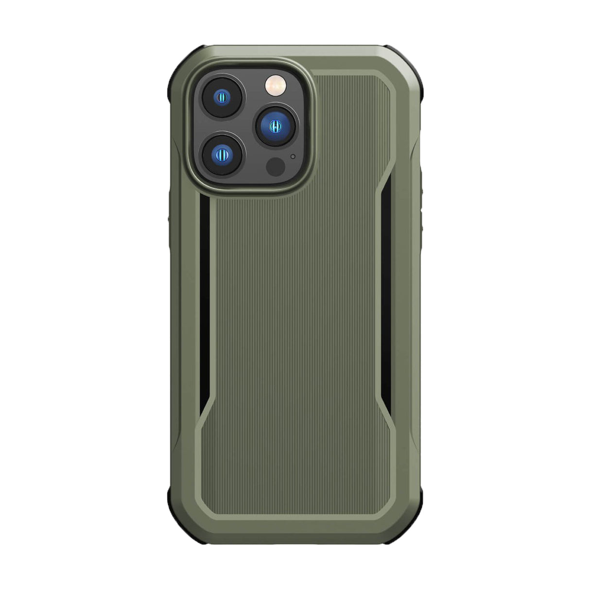 Capa Raptic X-Doria Fort para iPhone 14 Pro Max com MagSafe, capa resistente na cor verde.