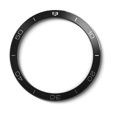 Ringke Bezel Styling capa moldura anel para Samsung Galaxy Watch 3 45mm preto (GW3-45-61)