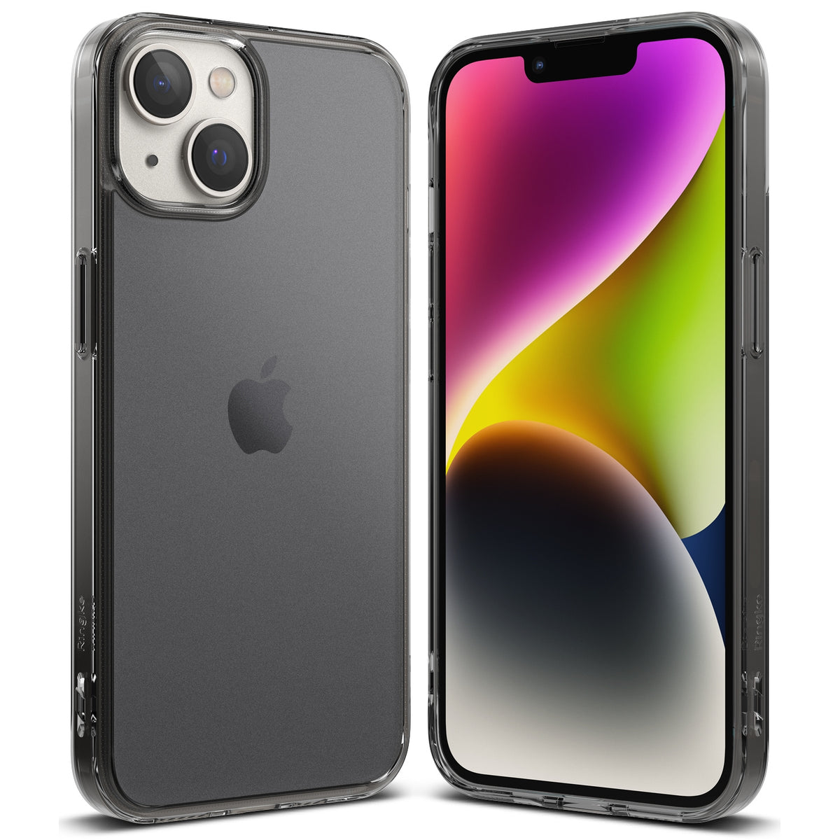Capa Ringke Fusion Matte para iPhone 14 Plus com moldura de gel cinza