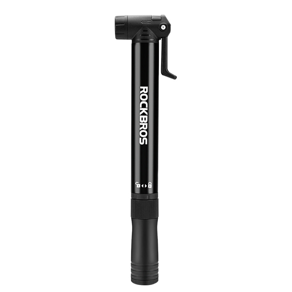 Bomba de mão Rockbros 42320010001 para bicicleta + chave de fenda - preta