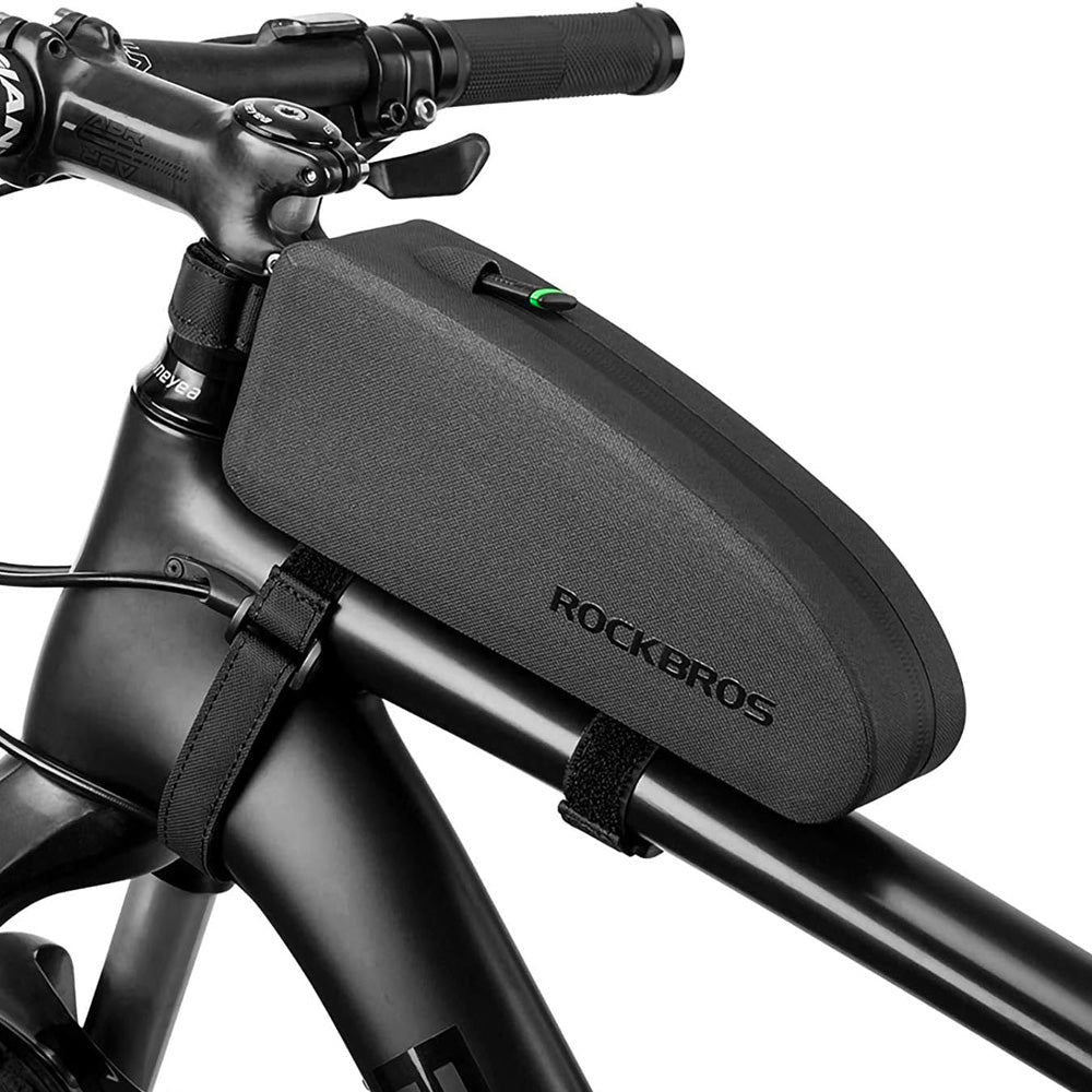 Bolsa de bicicleta Rockbros AS-019-1 à prova d'água para quadro - preta