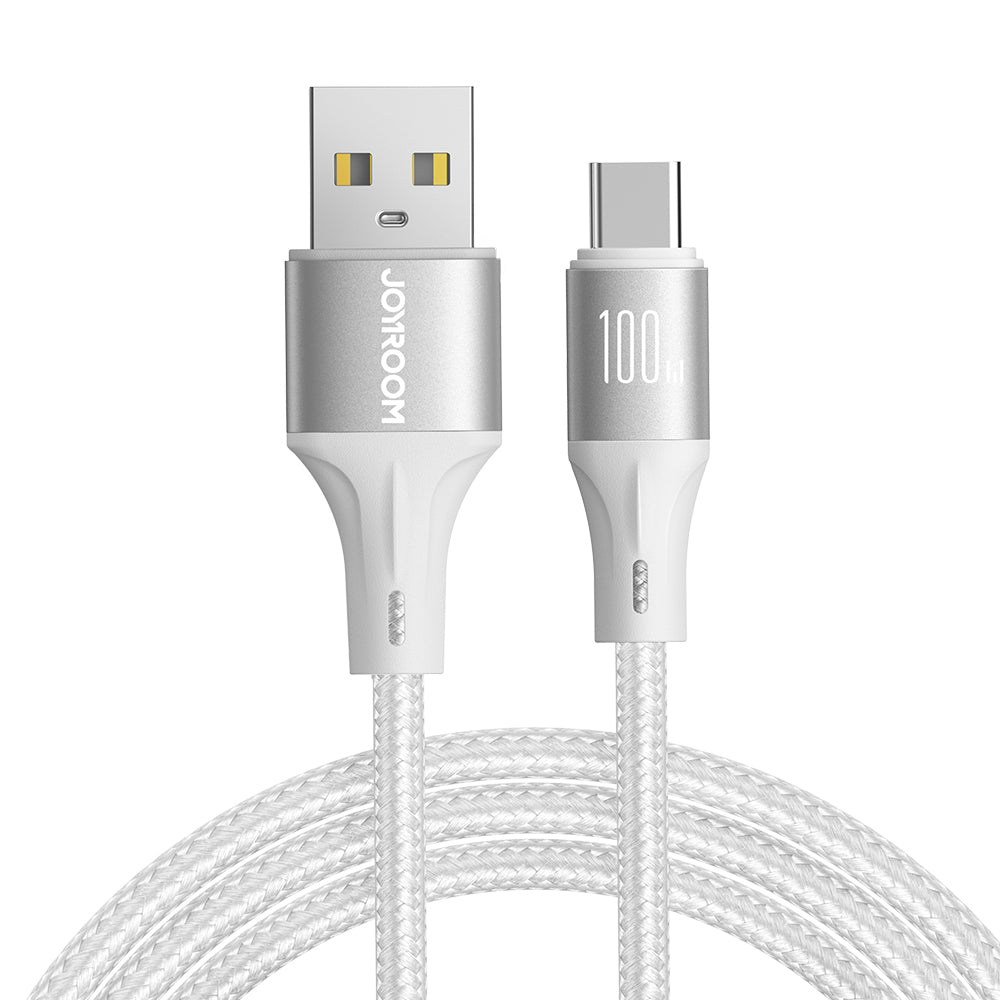 Cabo Joyroom Light-Speed Series SA25-AC6 USB-A / USB-C de transferência rápida 100W 1.2m - branco