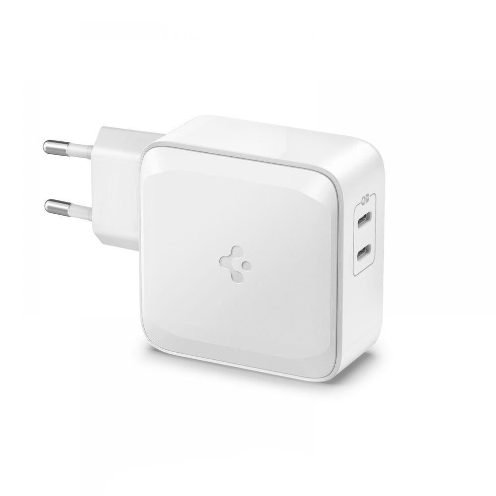 Carregador de Rede Spigen PowerArc PE2007EU com 2x USB-C PD 60W QC3.0 - branco