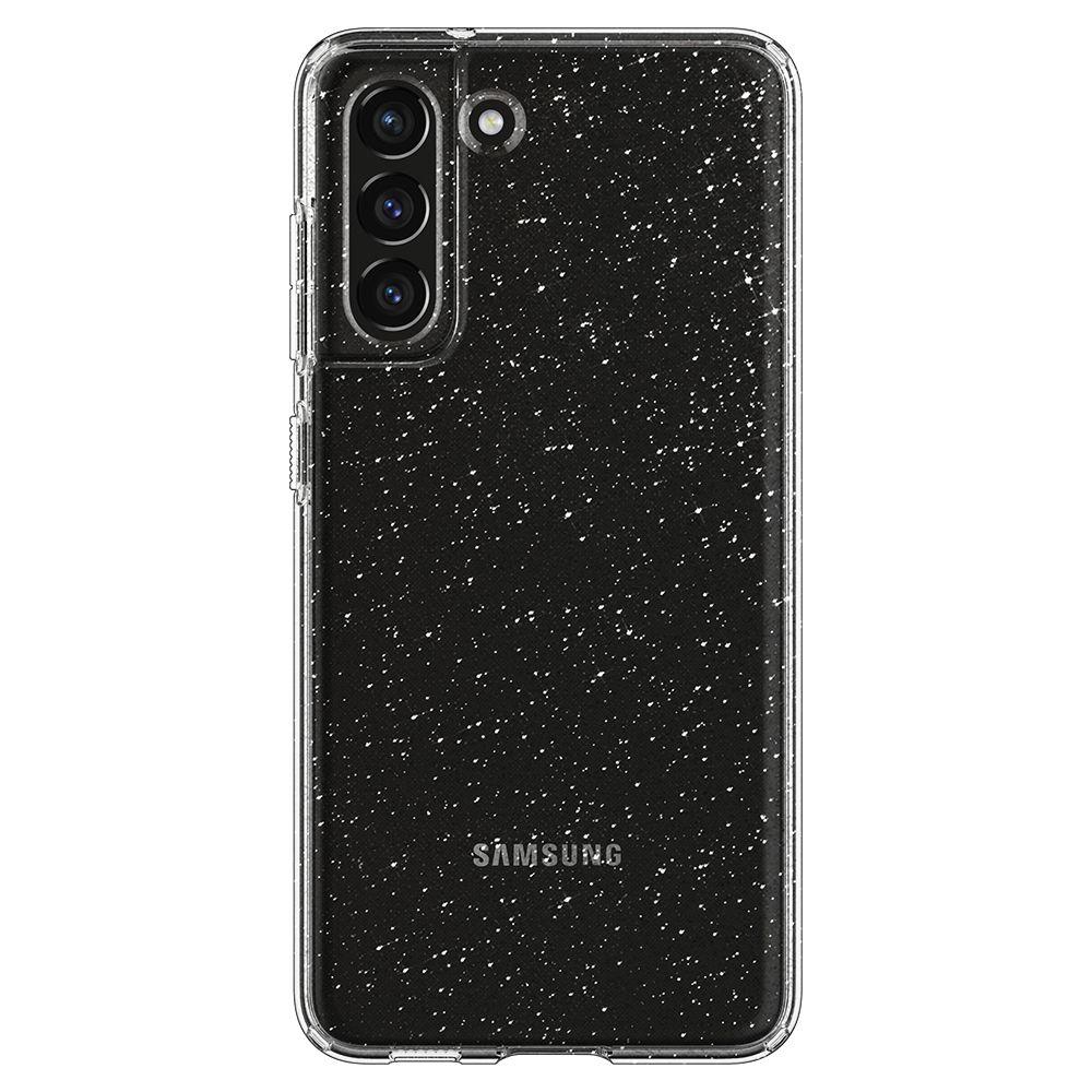 Capa Spigen Liquid Crystal para Samsung Galaxy S21 FE - transparente com glitter