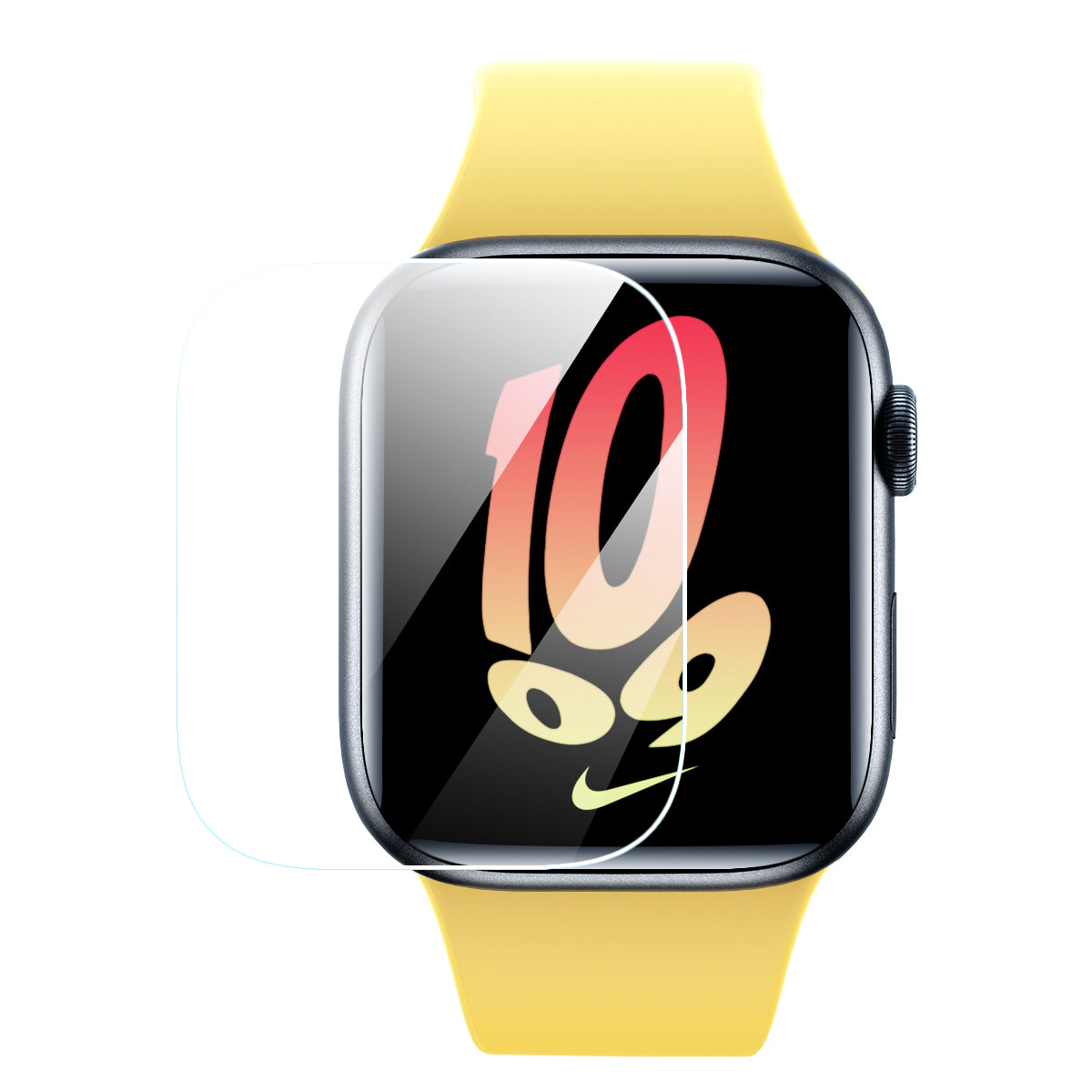 Kit 2x película protetora Baseus NanoCrystal para Apple Watch 7/8/9 41mm + kit de montagem - transparente