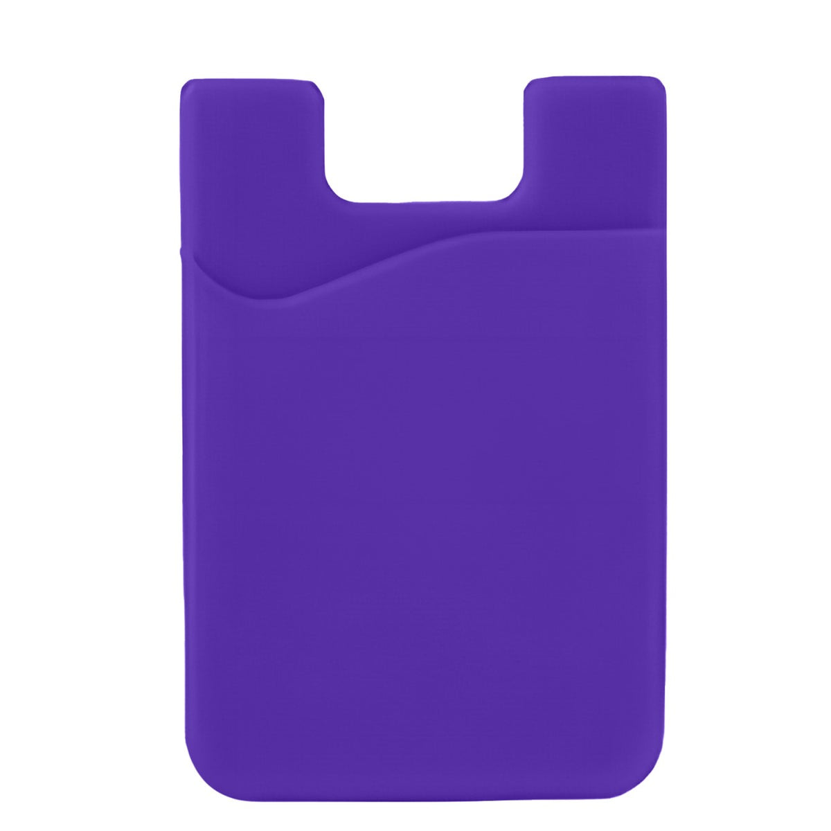 Estojo adesivo para cartões na parte traseira do telefone - roxo