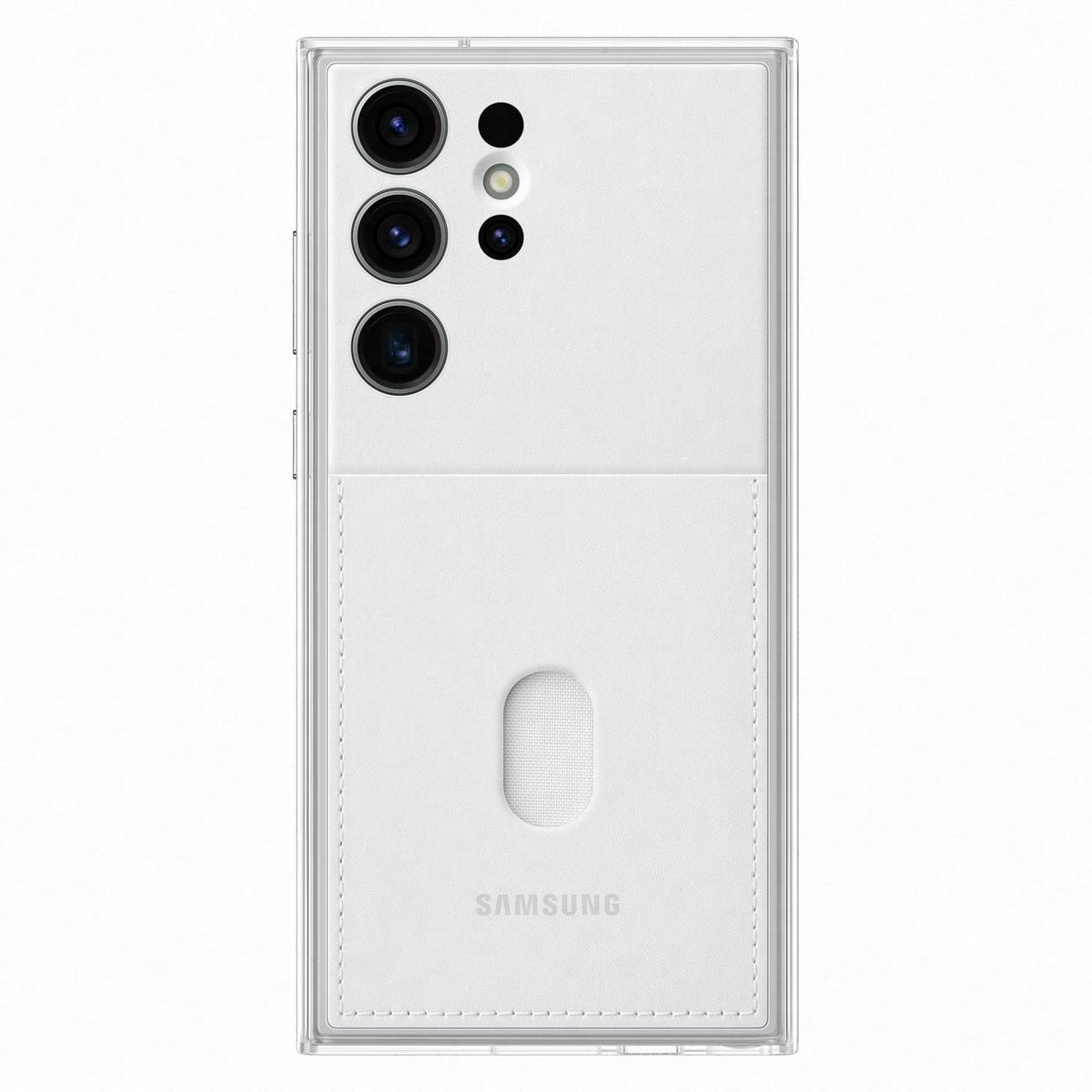 Capa Samsung Frame para Samsung Galaxy S23 Ultra com traseira removível branca (EF-MS918CWEGWW)