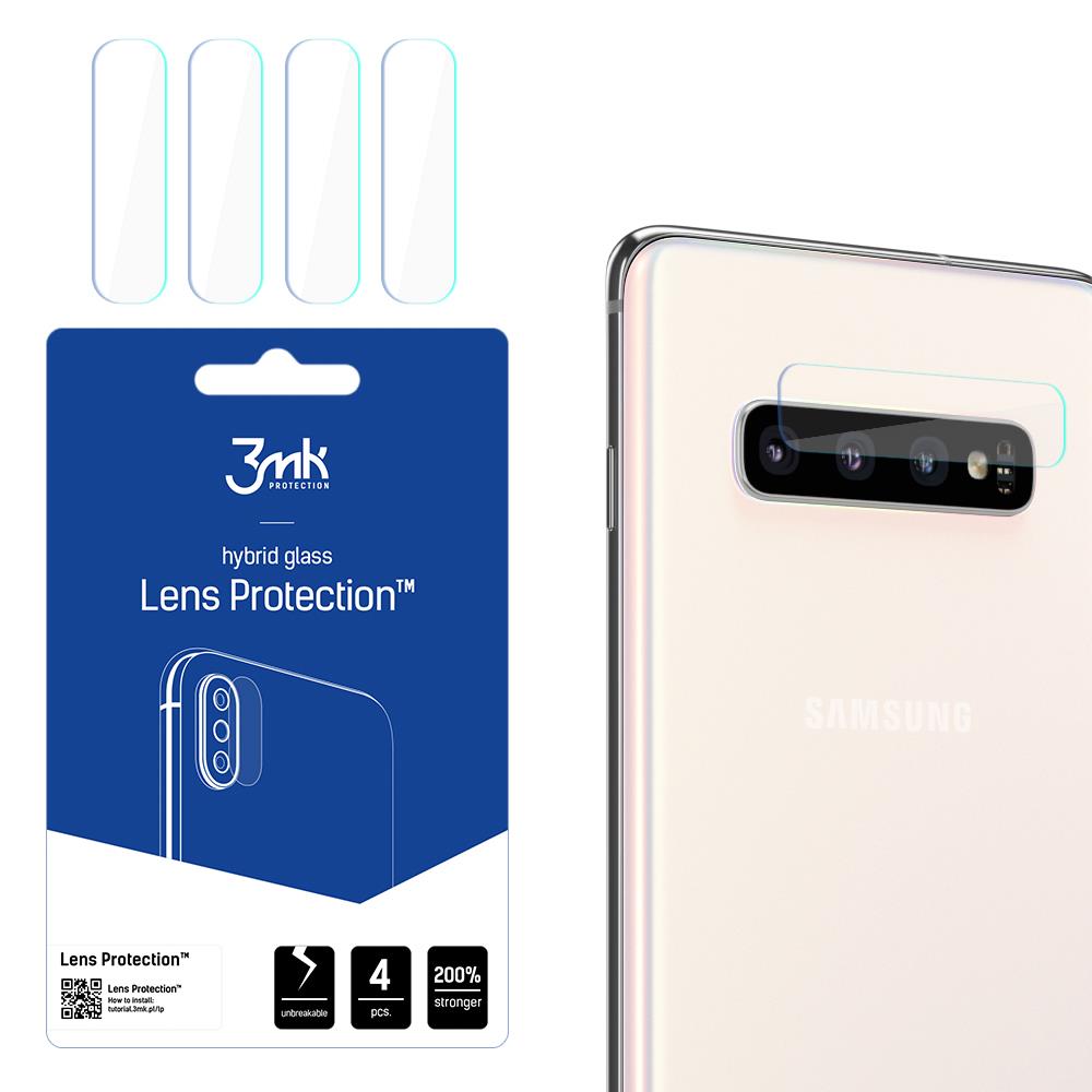 Proteção híbrida 3mk Lens Protection™ para lente de câmera no Samsung Galaxy S10 Plus
