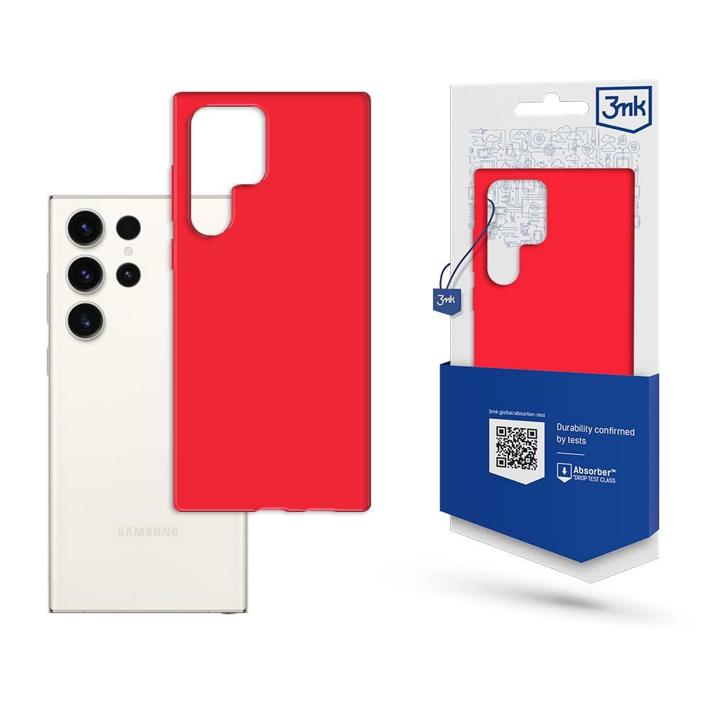 Capa 3mk Matt Case para Samsung Galaxy S23 Ultra - vermelha
