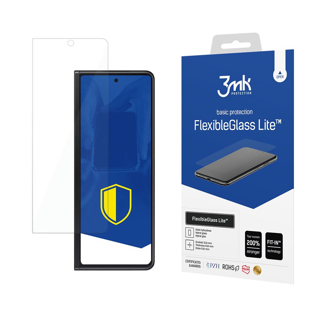 Vidro híbrido 3mk FlexibleGlass Lite™ para Samsung Galaxy Z Fold 3 5G (frente)