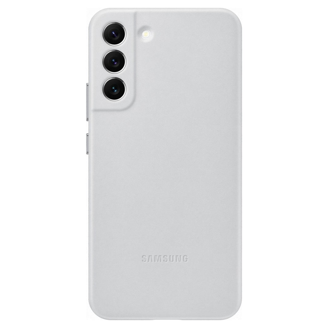 Capa de Couro Samsung para Samsung Galaxy S22+ (S22 Plus) em couro natural cinza claro (EF-VS906LJEGWW)
