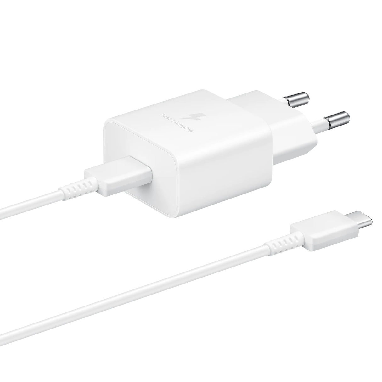 Carregador de rede Samsung EP-T1510XWEGEU USB-C 15W PD AFC + cabo USB-C - branco