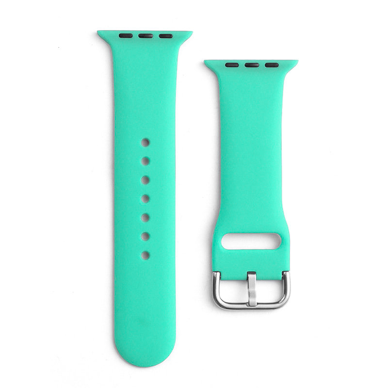 Pulseira de Silicone APS para Watch Ultra / 9 / 8 / 7 / 6 / 5 / 4 / 3 / 2 / SE (49 / 45 / 44 / 42mm) pulseira de relógio na cor menta