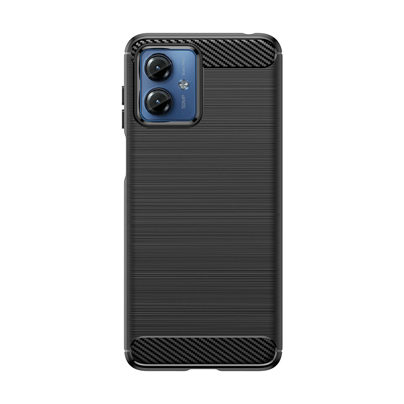 Capa de Silicone Carbon Case para Motorola G14 - preta