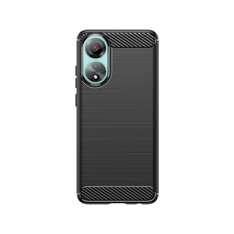 Capa de silicone Carbon Case para Oppo A78 4G - preta