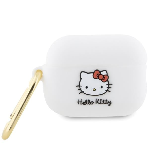 Estojo Hello Kitty Silicone 3D Cabeça da Kitty para AirPods Pro 2 (2022/2023) - branco