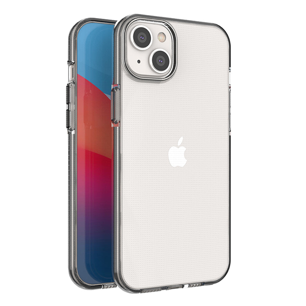 Capa de silicone Spring Case para iPhone 14 Plus com moldura preta