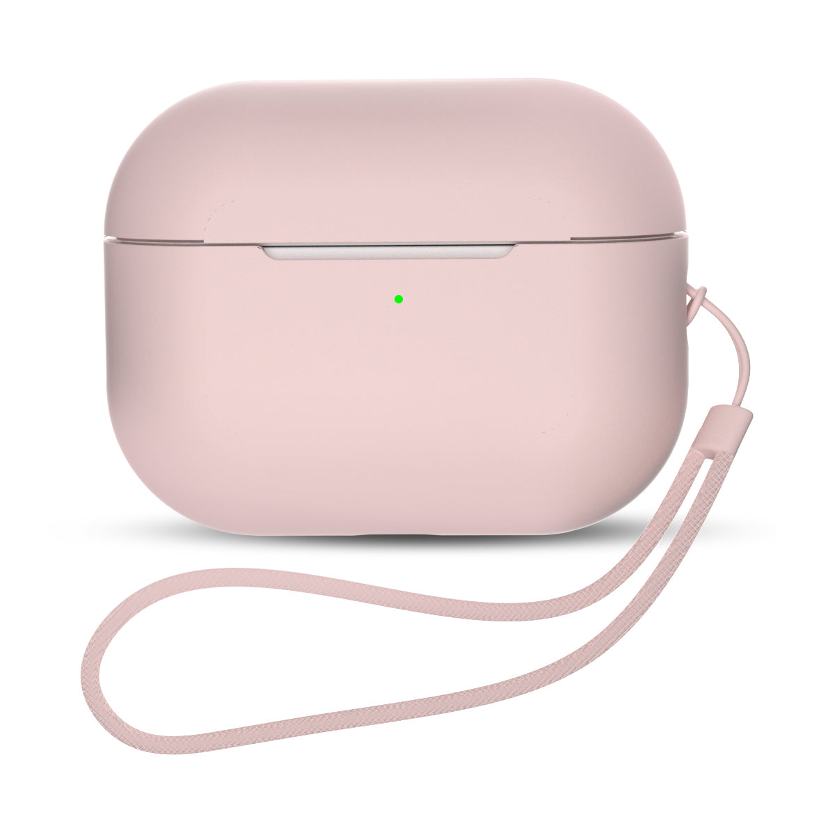 Caso de silicone para AirPods Pro 2 / AirPods Pro 1 + alça de pulso - rosa