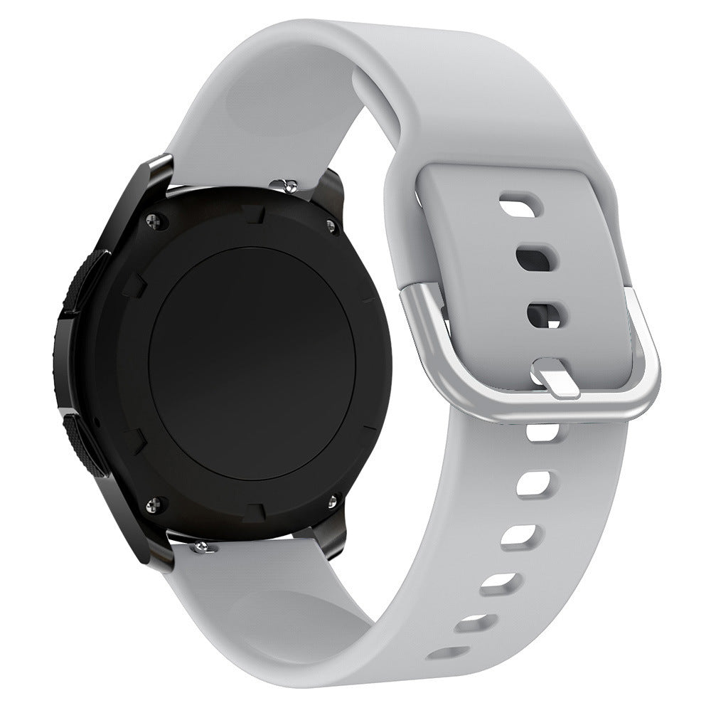 Pulseira de Silicone TYS universal para smartwatch 20mm cinza