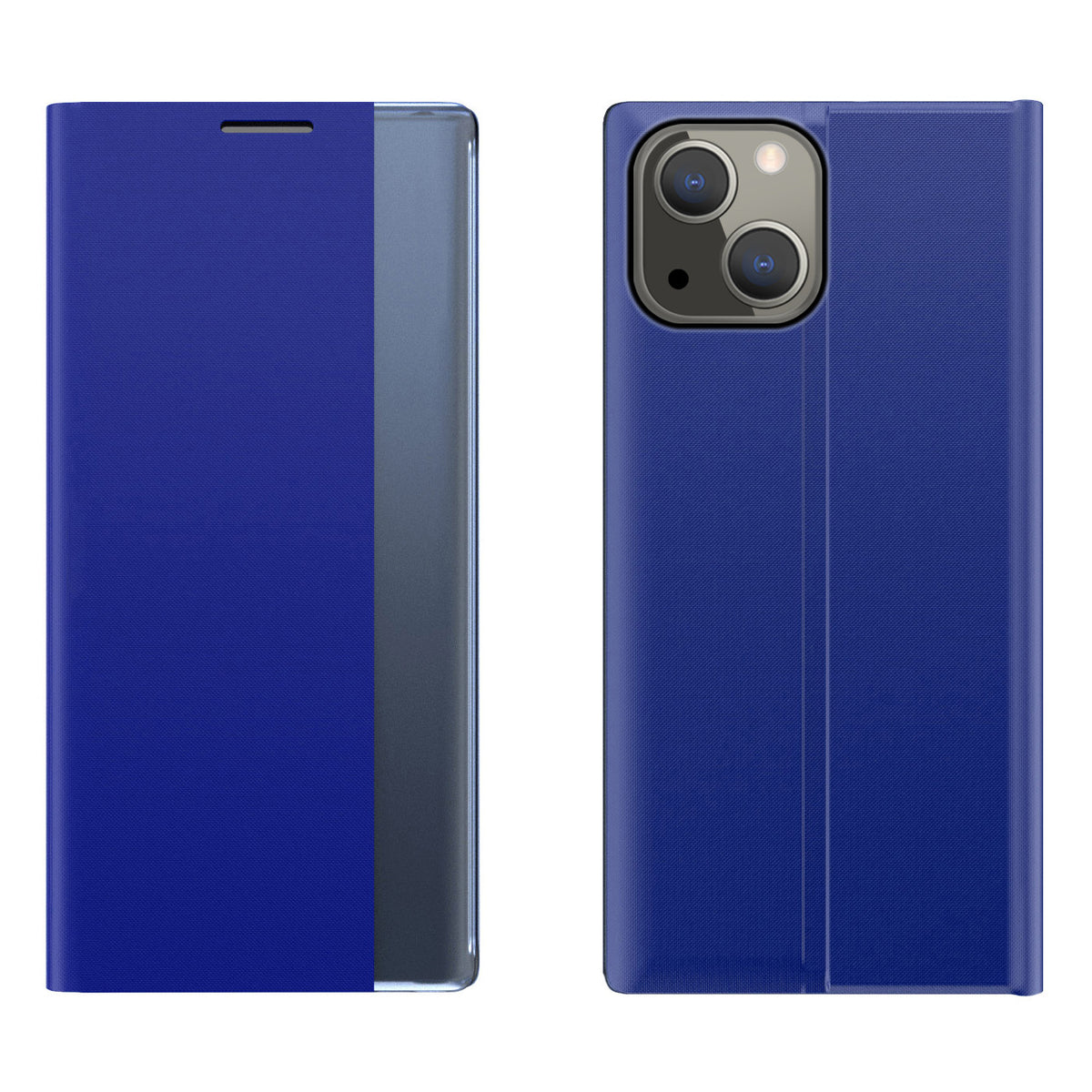 Capa Sleep Case com tampa tipo Smart Cover para iPhone 13 mini azul