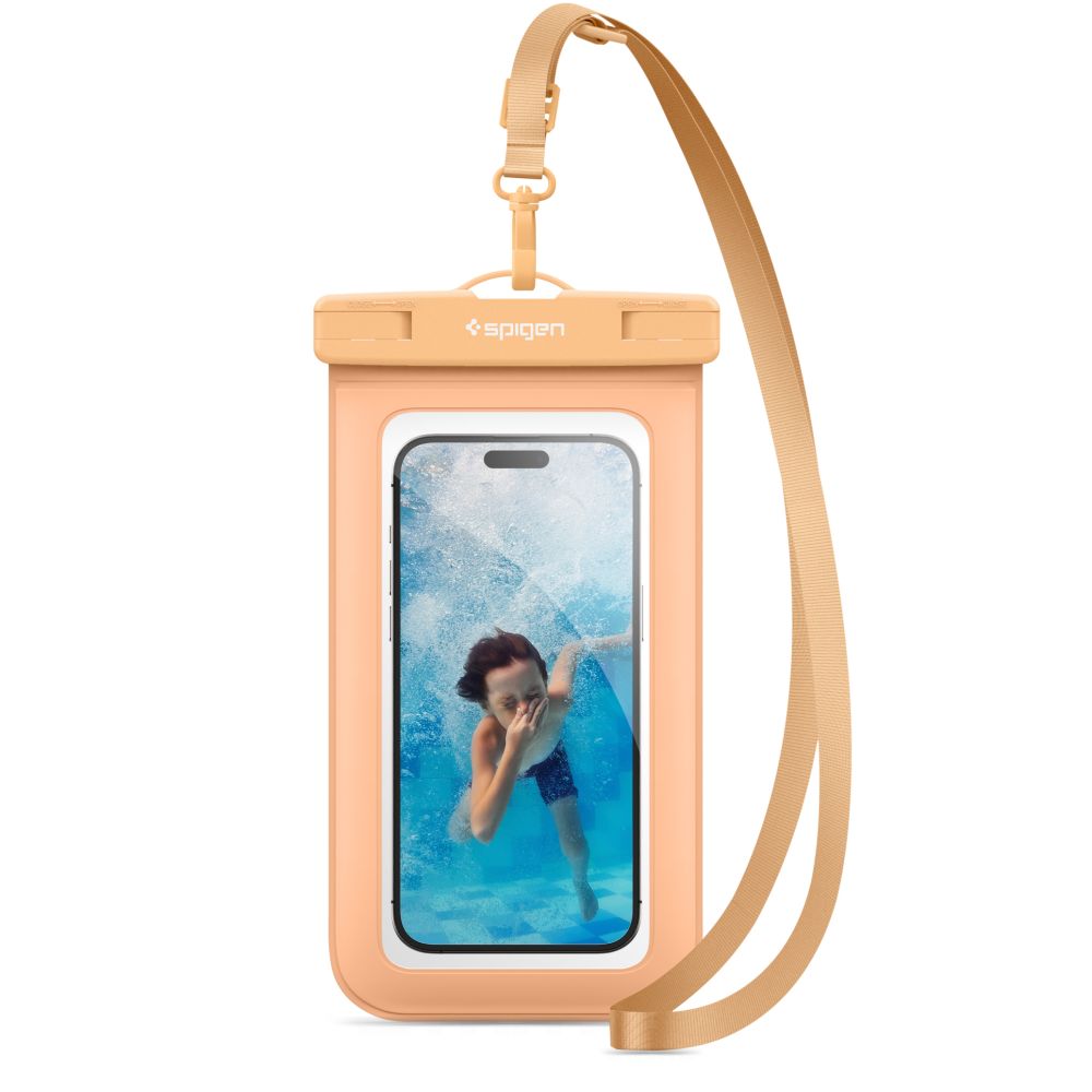 Estojo à prova d'água Spigen A601 universal - laranja