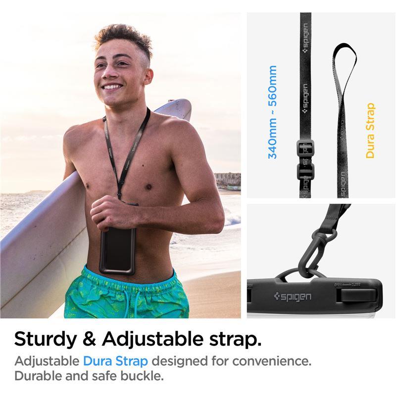 Estojo à prova d'água Spigen A610 universal - preto
